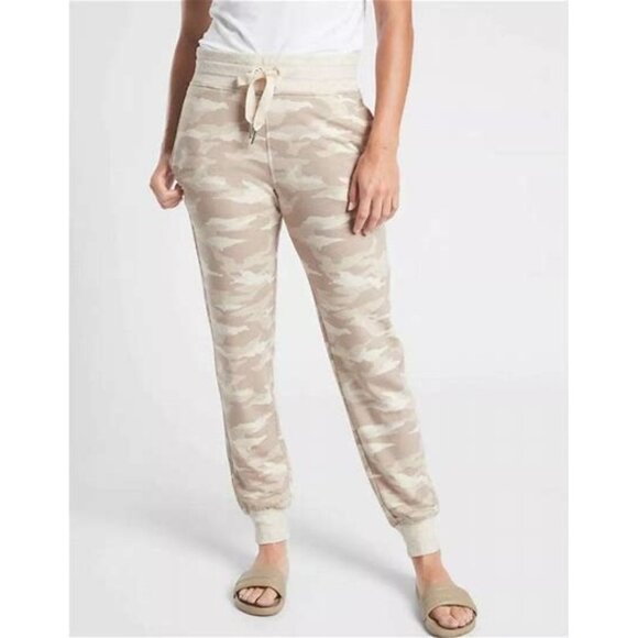 Athleta Balance Printed Jogger size S Oatmeal Heather - Picture 1 of 5